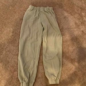 Brandy Melville light green sweatpants from pac sun